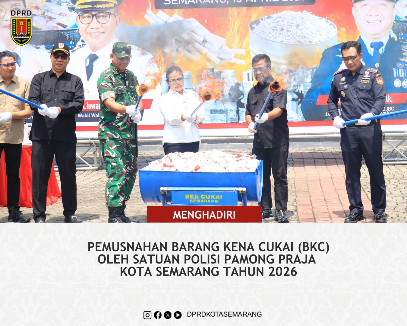 Image Berita Pemusnahan Barang Kena Cukai BKC ilegal 1