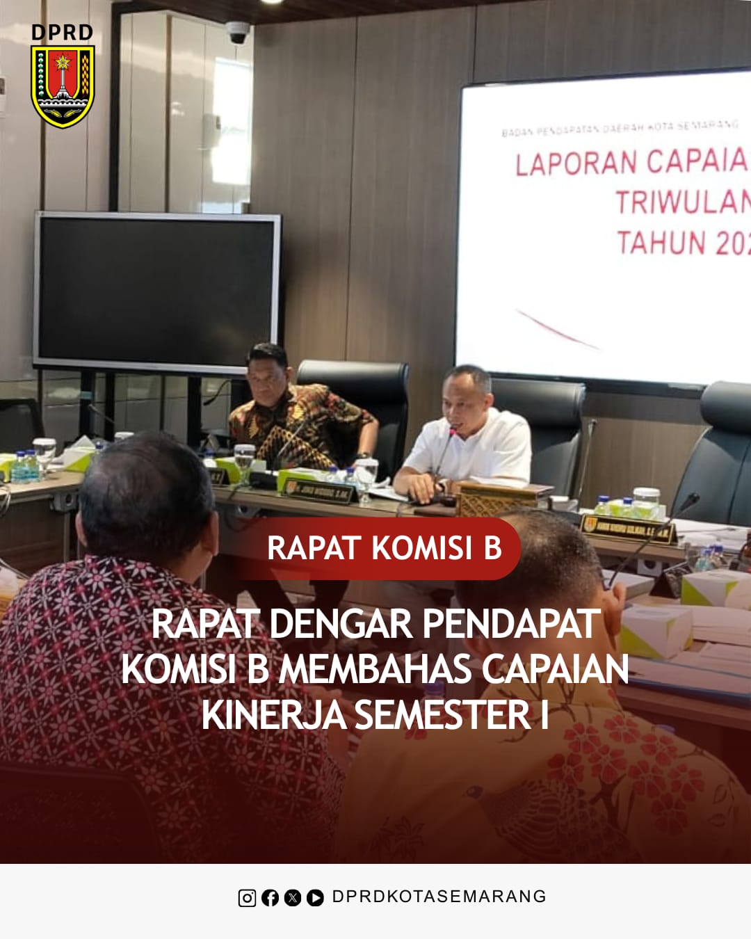 Foto Berita Semarang Komisi B DPRD Kota Semarang menggelar rapat kerja bersama organisasi perangkat daerah OPD.