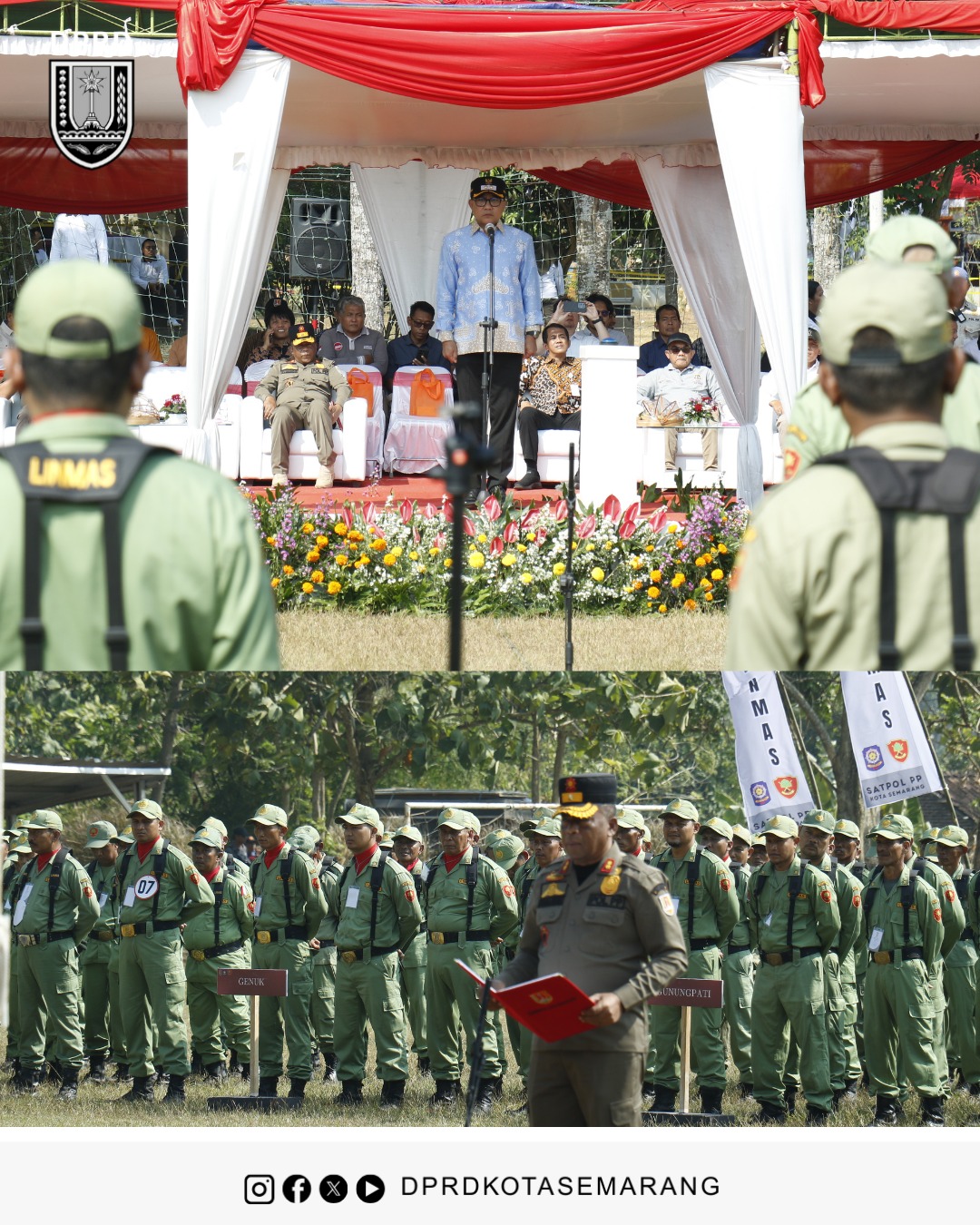 Image Berita Anggota Komisi D DPRD Kota Semarang Anang Budi Utomo menghadiri kegiatan Jambore Satlinmas Kota Semarang 2026 dalam rangka memperingati Hari Ulang Tahun ke 81 Republik Indonesia. 3