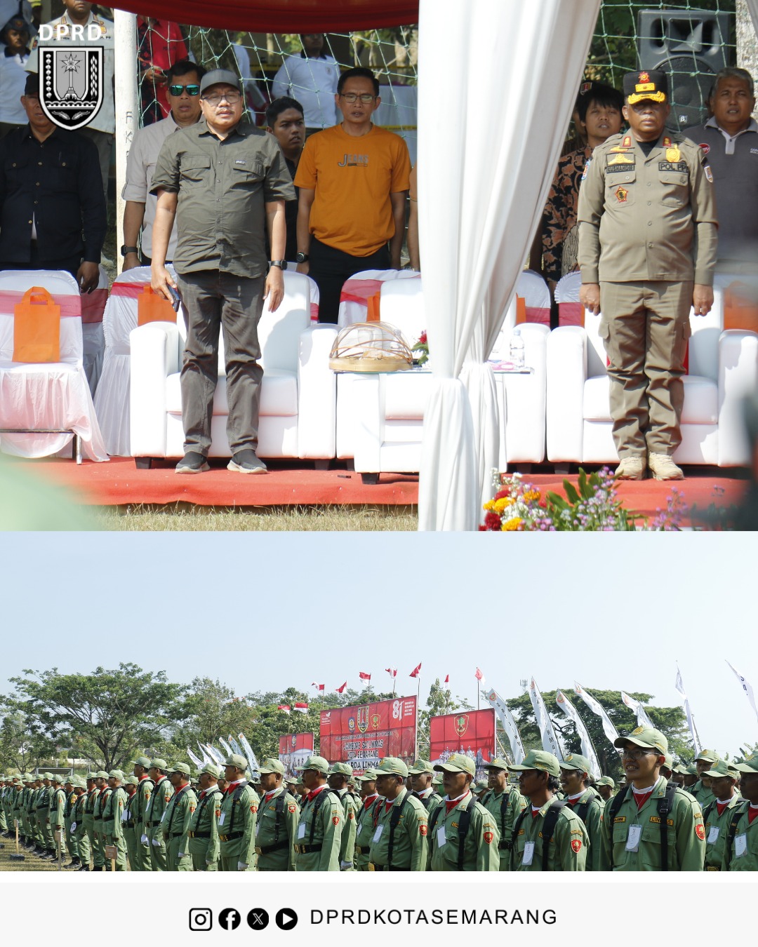 Image Berita Anggota Komisi D DPRD Kota Semarang Anang Budi Utomo menghadiri kegiatan Jambore Satlinmas Kota Semarang 2026 dalam rangka memperingati Hari Ulang Tahun ke 81 Republik Indonesia. 2